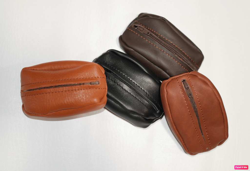 Porte Monnaie Gothique Fait Main Cuir Daim Zip Porte-monnaie En Cuir Chauve-souris Gothique - Fait Main, Avec Clip, Style Unique Ceinture Gothique